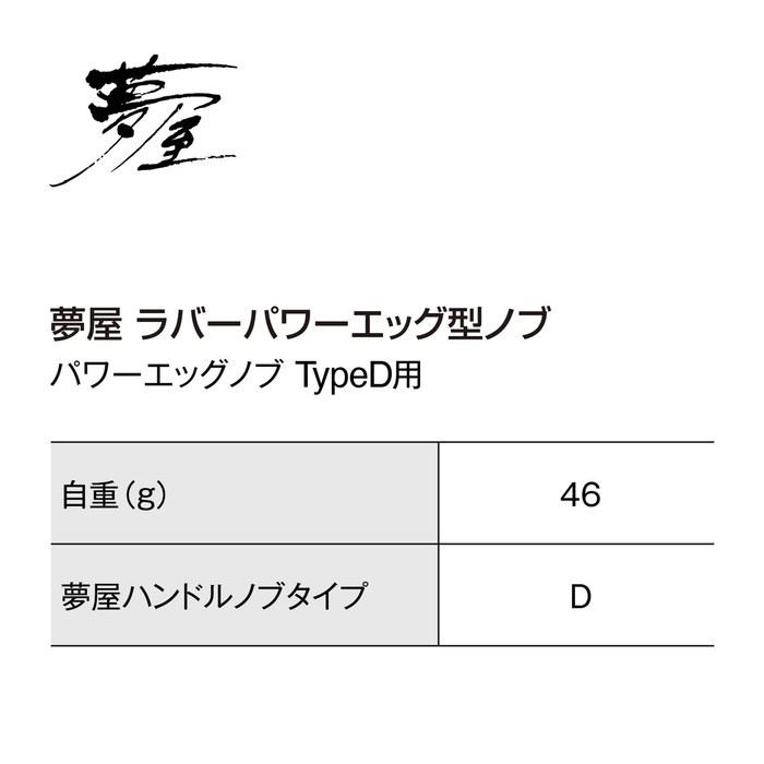 Shimano Custom Parts 25 Yumeya Rubber Power Egg-Shaped Knob Type D