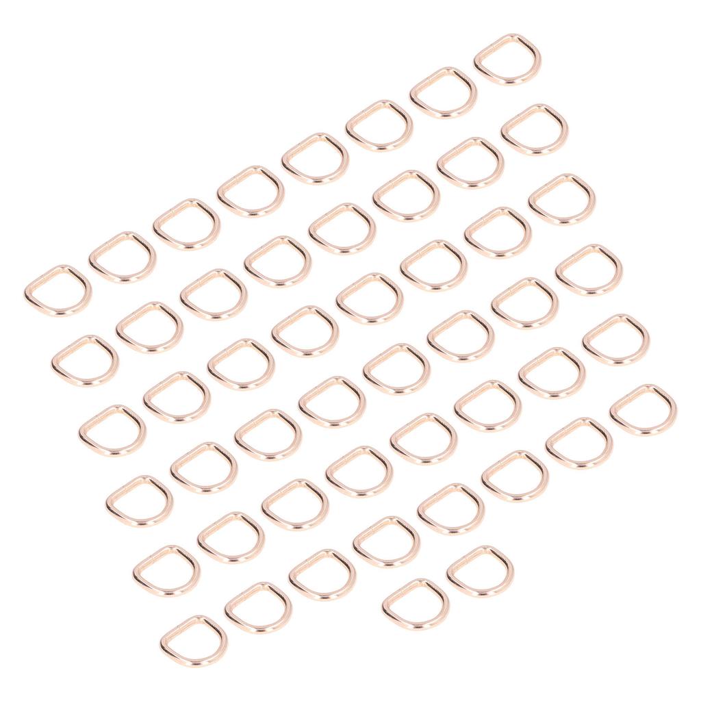 50 Stück D-Ringe Geschlossene Verbindung Stark Gute Galvanisierung Rostschutz Nähringe Schnalle für DIY