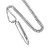 2026 Jewelry Personality, Bullet, Pendant Domineering, Men's Necklace Simple Glossy Pendant