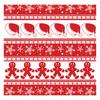 100PC Oil-Proof Paper Baking Wrapping Paper Christmas Theme Greaseproof Paper for Kitchen Sandwich Burger Wrapping Paper Plate