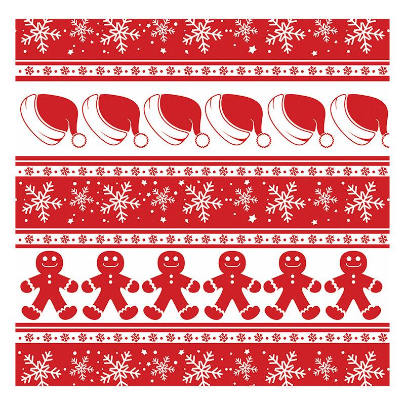 100PC Oil-Proof Paper Baking Wrapping Paper Christmas Theme Greaseproof Paper for Kitchen Sandwich Burger Wrapping Paper Plate