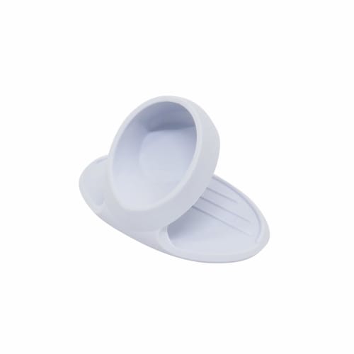 Towa Sangyo Potholder Mitten, Range Partner, Plate Knob with Mount, White, Approx. 7.5 X 4.7 X 4.5 Cm