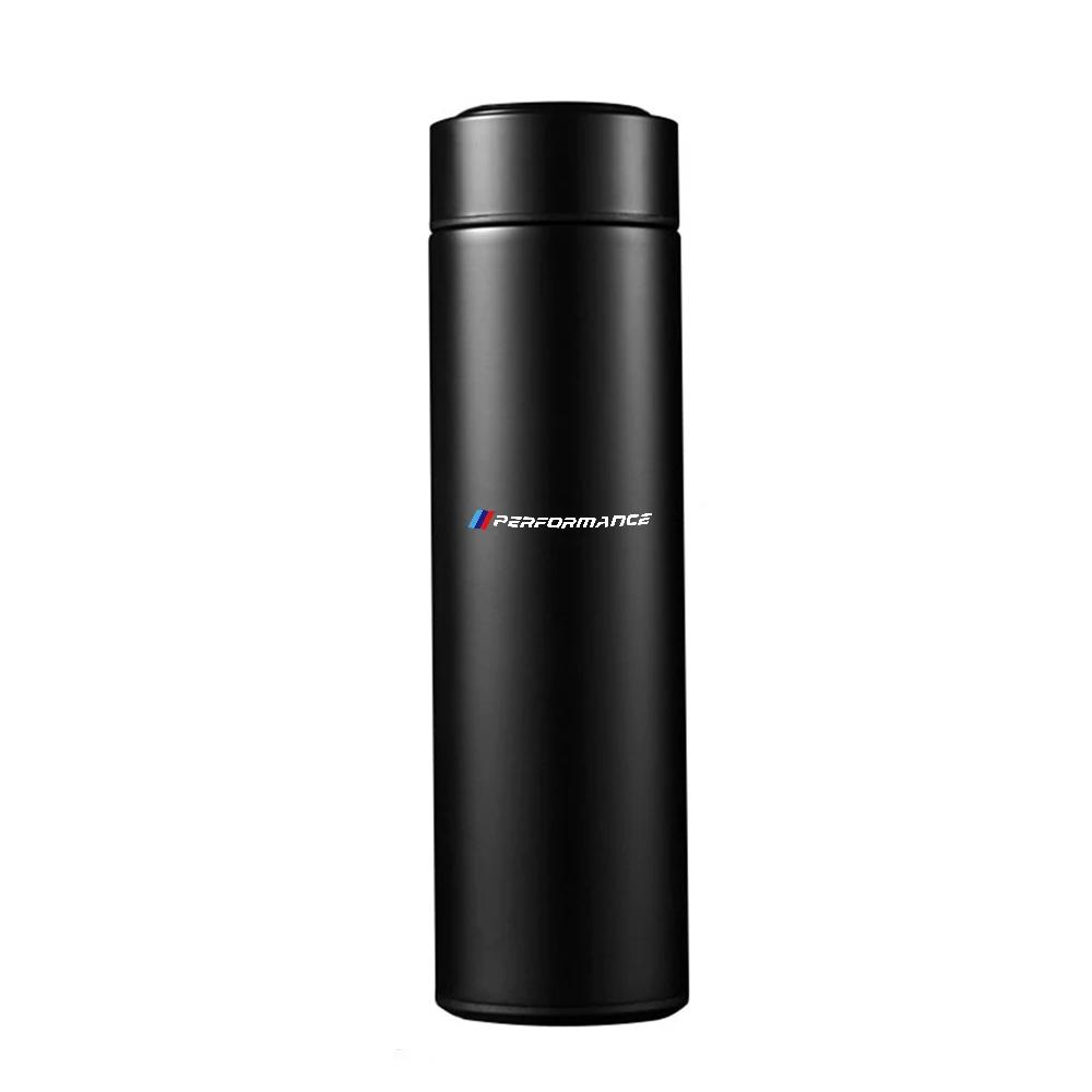BABD1 2025 Hot 1PC 500ml Car Stainless Smart Thermos Mug Intelligent Temperature Display Bottle For BMW M Performance E62 E70 E71 E83