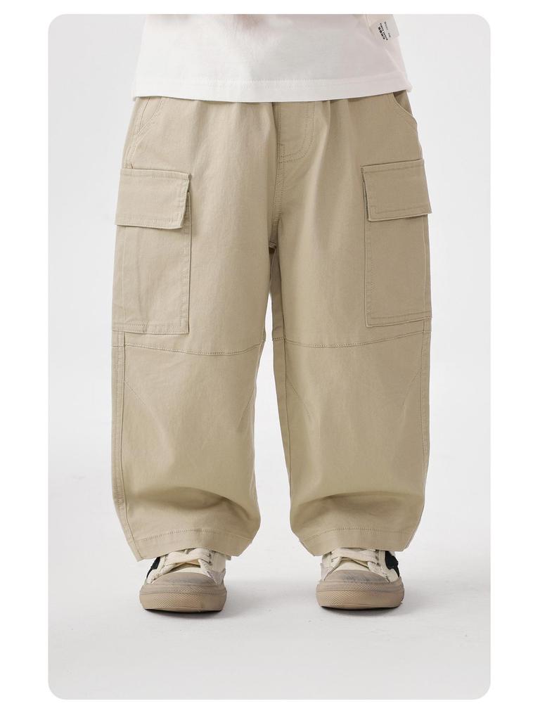 European Boys' Trendy Workwear Pants - Spring/Autumn 2026 Collection for Toddlers and Kids