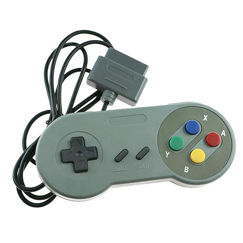 Wired SNES Retro Game Controller Responsive Press Buttons Durable Material for Classic Game Home Play