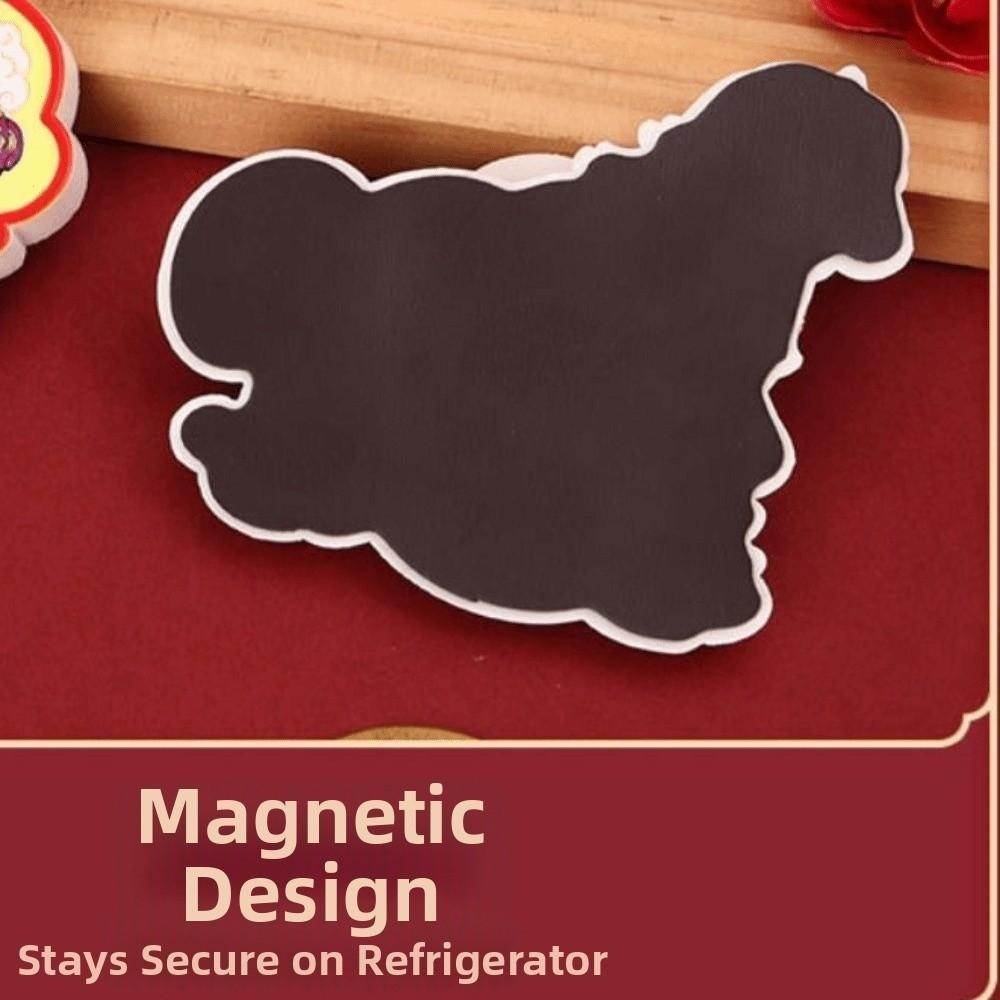 God of Wealth New Year Magnetic Sticker Cartoon Horse Year Fridge Magnets  Chinese New Year