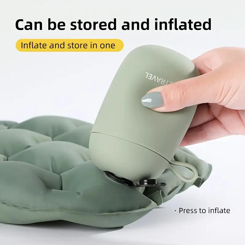 Press Inflatable Cushion Outdoor Camping Hiking Portable Airplane High-speed Rail Fart Cushion Concert Increase Long-term Sitting Pain Prevention