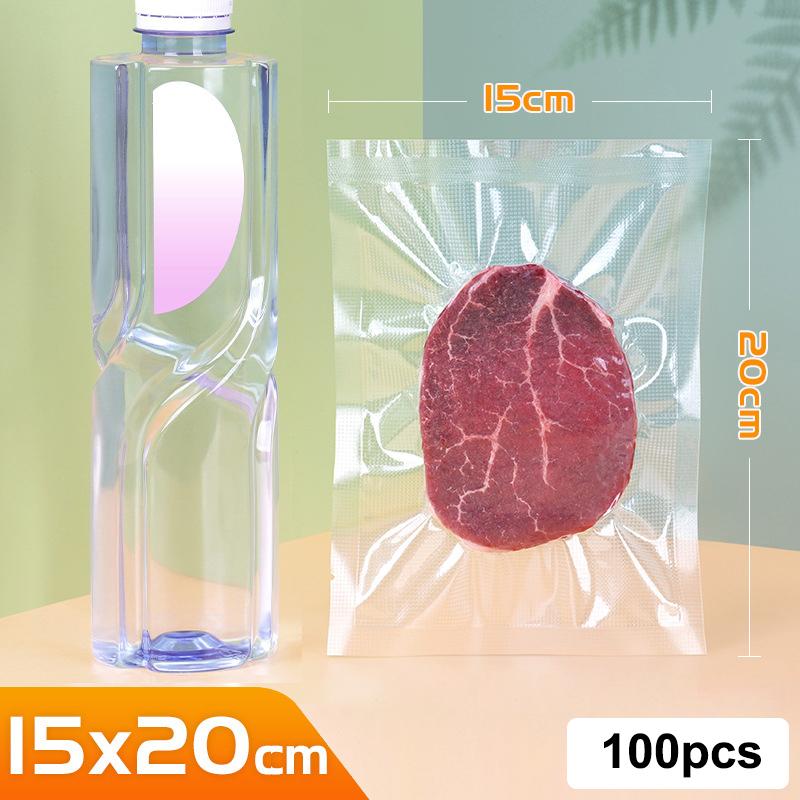 100 szt. Worek próżniowy Kuchenny Worek do pakowania próżniowego żywności Gruby 0,2 mm Przechowywanie Worki do pakowania próżniowego Worek do pakowania żywności