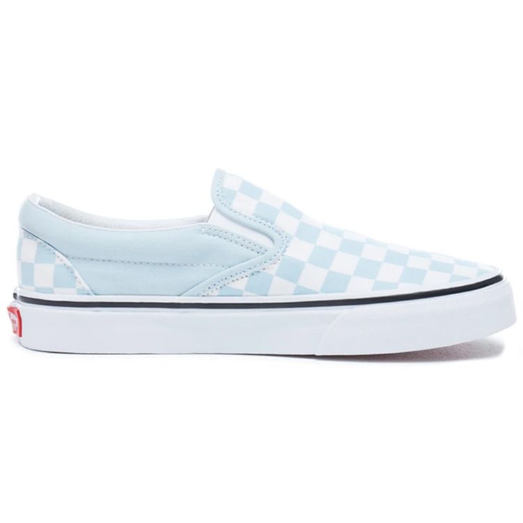 Vans Classic Slip-On Baby Blue Checkerboard Unisex Sneakers True-White VN0A38F7QCK