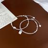 Love Bracelet Female Niche Exquisite Personality Stacking Irregular Bamboo Tag Bracelet