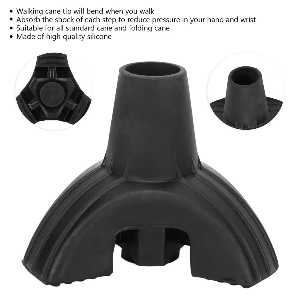 Bastoane de mers Tampoane Trepied Silicon Moale Previn Alunecarea Căderea Bastoane de mers Tampoane Picior 22mm