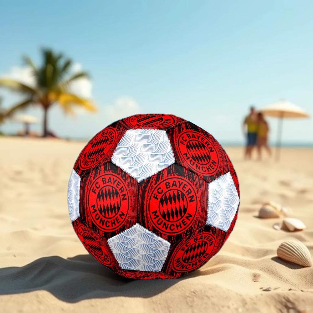 1 Stück FC Bayern München Fußballverein Fußball Fußball Größe 5 Hallenfußball Mode Bunt Hinterhofspiel - Großartig für Sportfans Geschenk