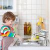 Kitchen Soap Dispenser Chrome Countertop Soap Dispenser for Kitchen Sink, Built in Sink Soap Dispen