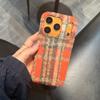 INS velvet plaid fits iPhone 17 Pro Max case, iPhone 16 full coverage 15, niche 14/13 goddess
