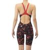 Swimsuit Racing Spats Back Half Black x Red SS [Arena] One-Piece (Open Leg) Women's (BKRD)