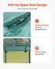 Crop Cage, 1.8 x 0.91 x 1.5 m Plant Protection Tent with Zippered Door, Wind-Resistant Tall Crop Cage, Easy to Install, Outdoor Raised Bed Cover with