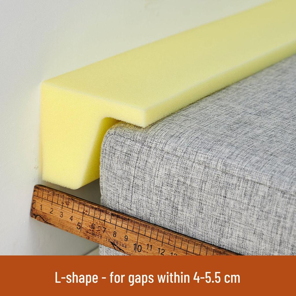 L-Shaped Bedside Furniture Gap Filler: High-Density Sponge Block for Dorm Beds