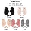 Warming Glove with Neck Strap Mittens Windproof Thickened Gloves Accessory