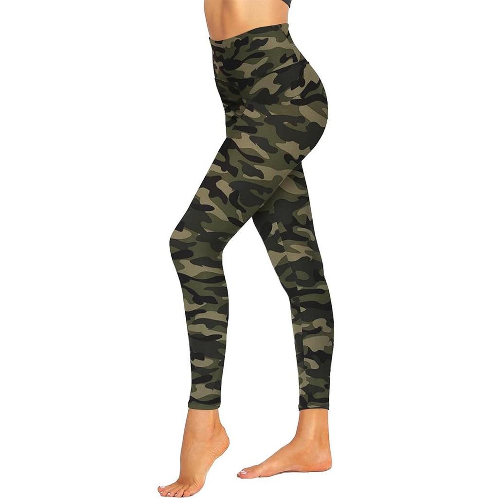 Leopard Print High-Waisted Yoga Leggings for Women