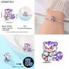 New 100% Copper Original Magic Cat Beaded Rabbit Charms Fit Pand Bracelet Diy Jewelry Making Women Halloween Gift