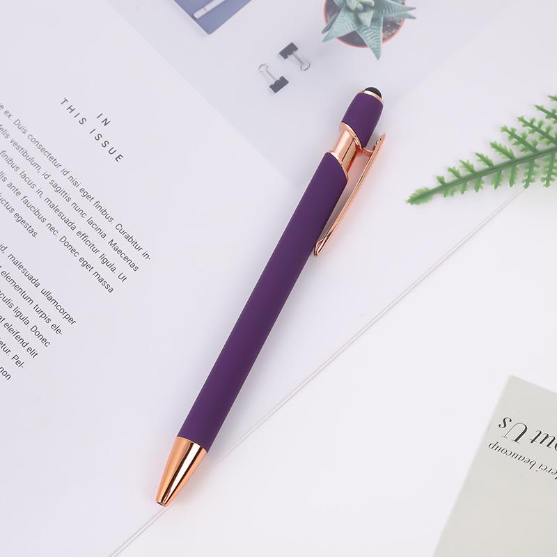 Meiji Touch Screen Capacitive Metal Ballpoint Pen with Aluminum Barrel and Printed Logo