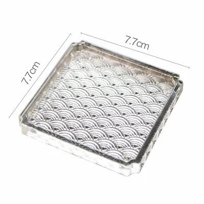

Japanese HAILANG Grain Glass Coaster Heat Insulation Anti-Scald Teacup Mat Non-Slip Mat Saucer Small The Saucer Coasters