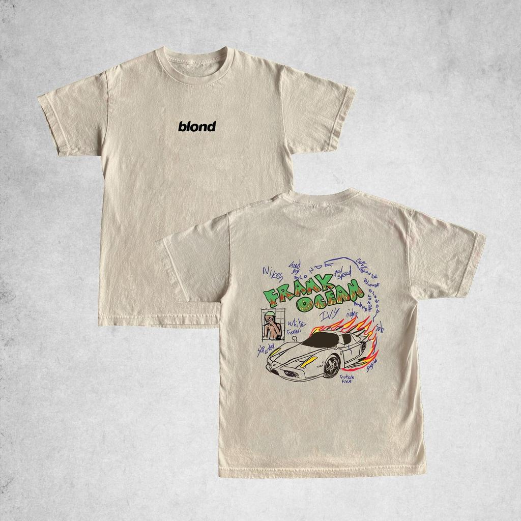 Frank Ocean Blond Album Sand T-Shirt 2 Sides S-5XL
