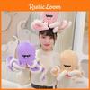Octopus Smiling Face Plush Toy Stuffed Doll Bedroom Decoration Cute Kids Gift