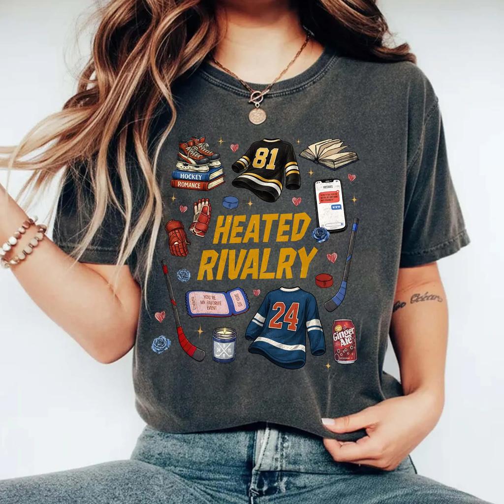 Heated Rivalry Merch Tee T-shirt Men Short Sleeve Tee Unisex Tops Clothes Causal Female Y2K Tops T-shirt Cotton Streetwear Hip Hop Concert T-shirt