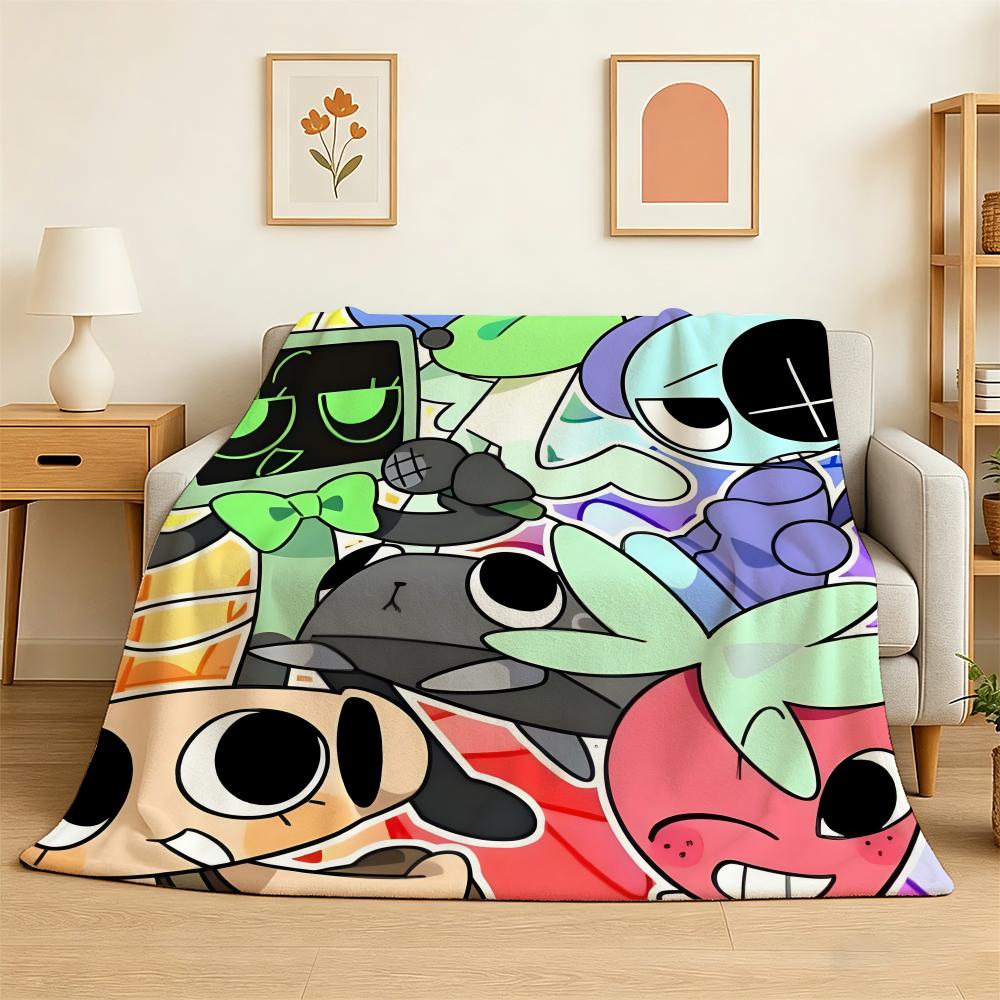 Anine Game D-dandys world Throw 240g Flannel Blanket Lightweight Soft Skin-friendly Summer Thin Throw Blanket 75X95CM