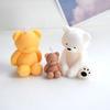 3D Large Size Bear Candle Silicone Mold Sitting Bear Craft Plaster Resin Handmade Candle Making Kit Home Party Decoration Gift