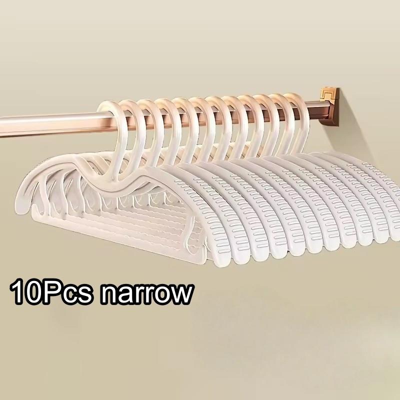 10Pcs Short Neck Clothes Hanger, Household Clothes Hanger, Necking and Space Saving, Non Marking and Non Slip Clothes Hanger