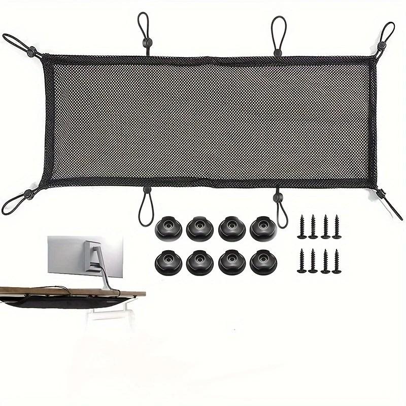 Kabelmanagement-Netz für unter den Schreibtisch, Kabelmanagement-Netz-Organizer für unter den Tisch, Flexible Drahtverstecker, Extra Große Kapazität für Kabel
