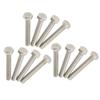 12PCS Marine Hex Socket Screw Stainless Steel High Hardness Pump Impeller Screw Bolt for Boat Repair
