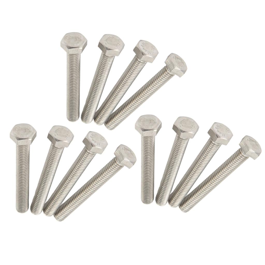 12PCS Marine Hex Socket Screw Stainless Steel High Hardness Pump Impeller Screw Bolt for Boat Repair