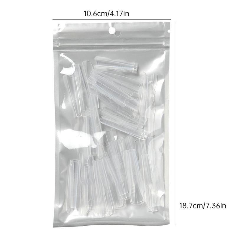 60Pcs Sandwich Nails Forms Nail Mold for Quick Nails Extension Plastic Nail Form Tools for Beginners Professionals Women