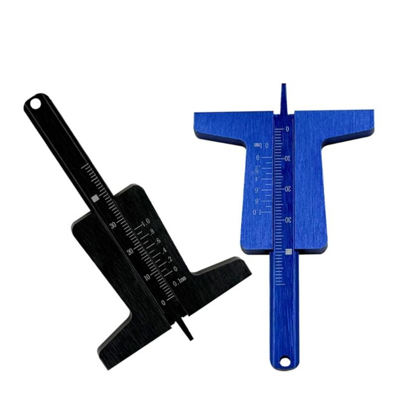 Aluminum Car Tyre Tire Treads Depth Gauges Meter Ruler Calipers Measuring Tool Tire Treads Depth Gauges