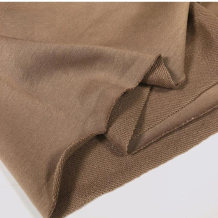 Wide 180cm French Terry Loop Cotton Knitted Fabric Abrasion-Resistant Sweatshirt Sweater Suit Sports Casual Wear Comfortable