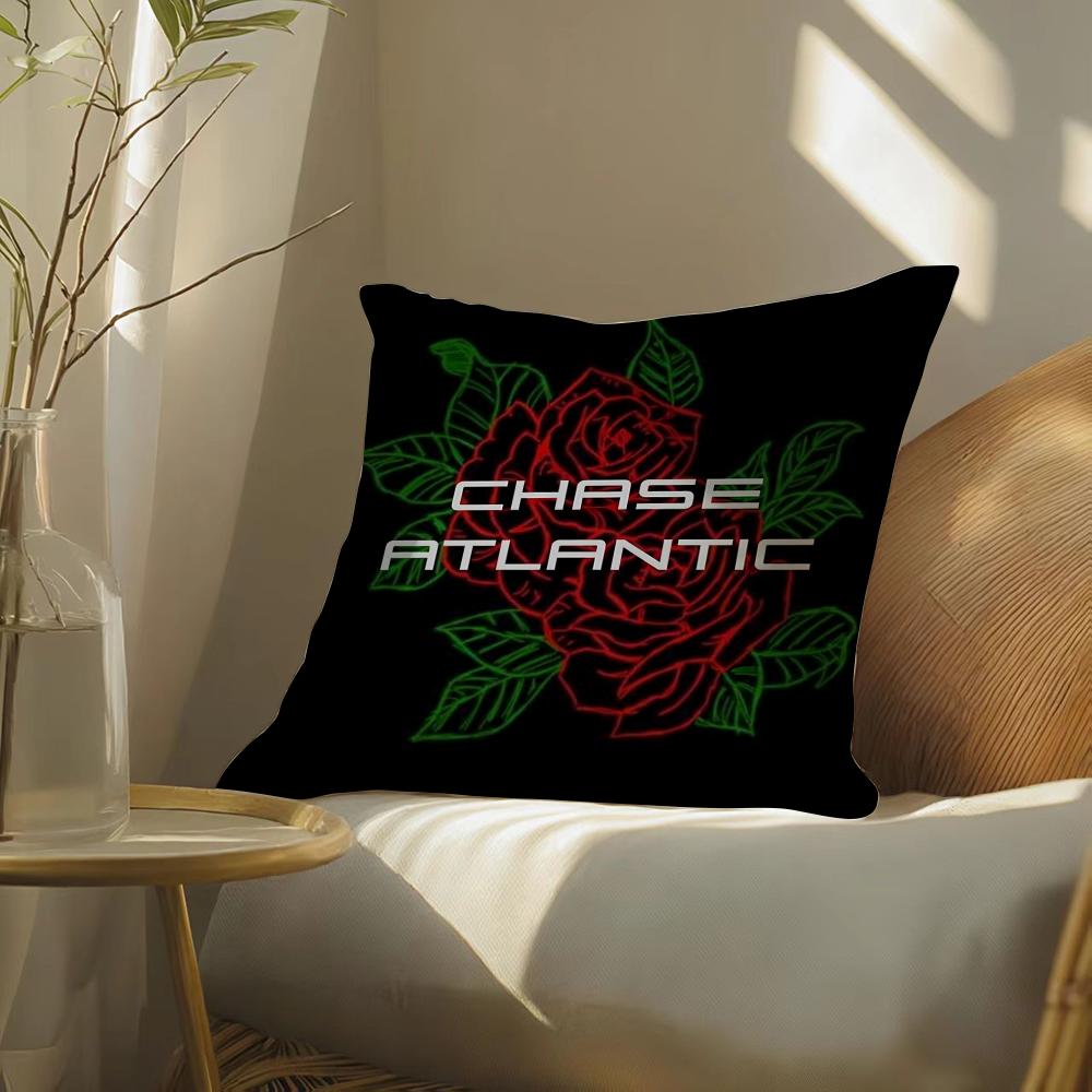 R&B Band C-Chase Atlantic Music Pillow Case Pattern Printed Pillowcase For Living Room Sofa Cushion Cover & Bedroom Decor