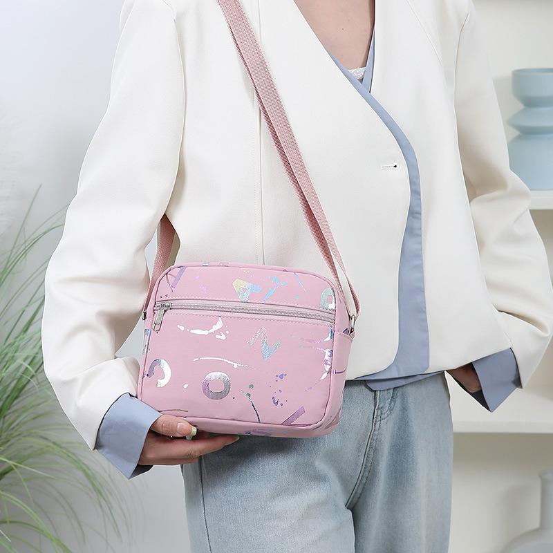 new go out shoulder bag female letter printing commuter mother bag versatile casual simple square bag