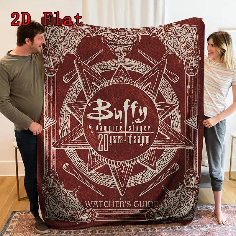 Buffy the Vampire Slayer Series 2D Flat Pattern Flannel Blanket High Quality All Seasons Warmth and Comfort Perfect for Christmas Gifts.PMT0914032
