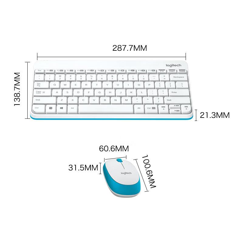 Logitech MK245 Nano Kabellose Tastatur- und Maus-Kombination
