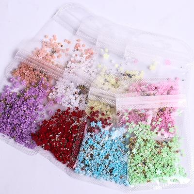 Nail Art Jewelry Three-Dimensional Five-Petal Flower Resin Small Flower Fingertip Nail Art Decoration Mixed
