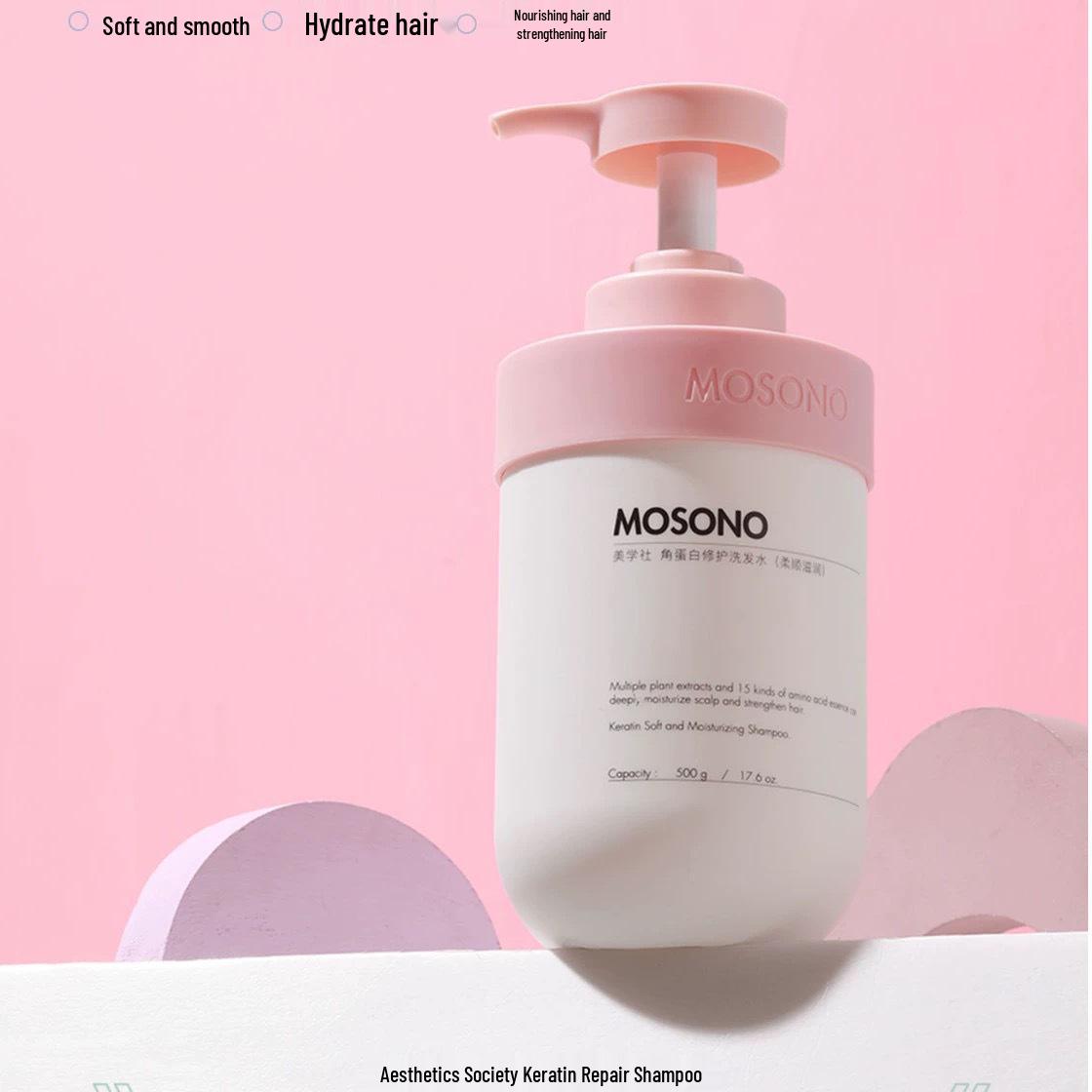 Aesthetics Society Keratin Volumizing Shampoo & Smooth Oil Control Hair Mask 500g