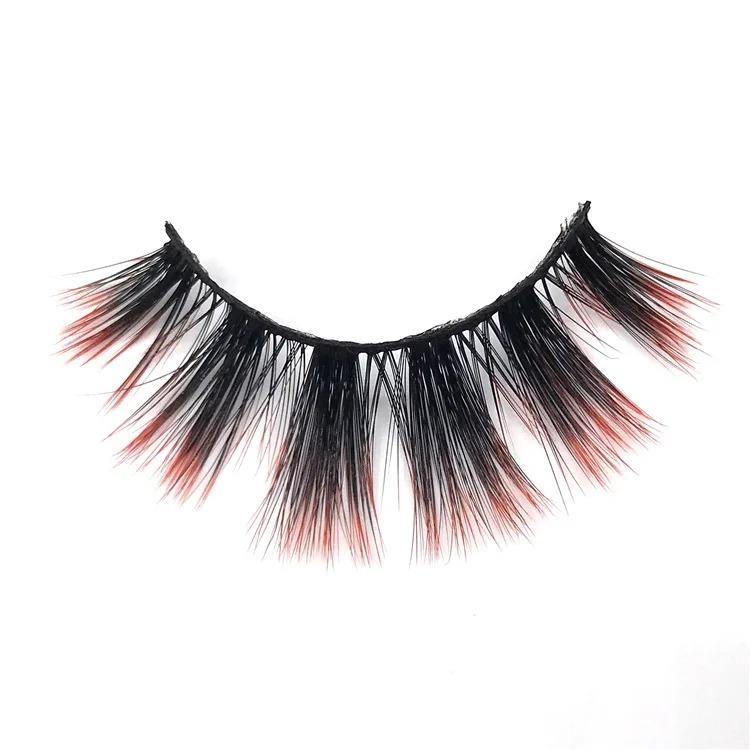 25mm mink lashes color false eyelashes thick and exaggerated eyelash personality fake lashe beauty eye lash extension makeup set