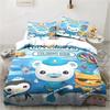 Neues 3D Cartoon Octonauts Bettwäsche-Set Gedrucktes Bettwäsche-Set Mit Kissenbezug Bettdeckenbezug Weich Queen King Size Bettwäsche Zuhause