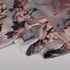 [BYSIFA] Grey Pink Peony Women Satin Long Silk Scarf Shawl Chinese Style Scarves Printed Fall Winter Female Head Scarf 160*70cm