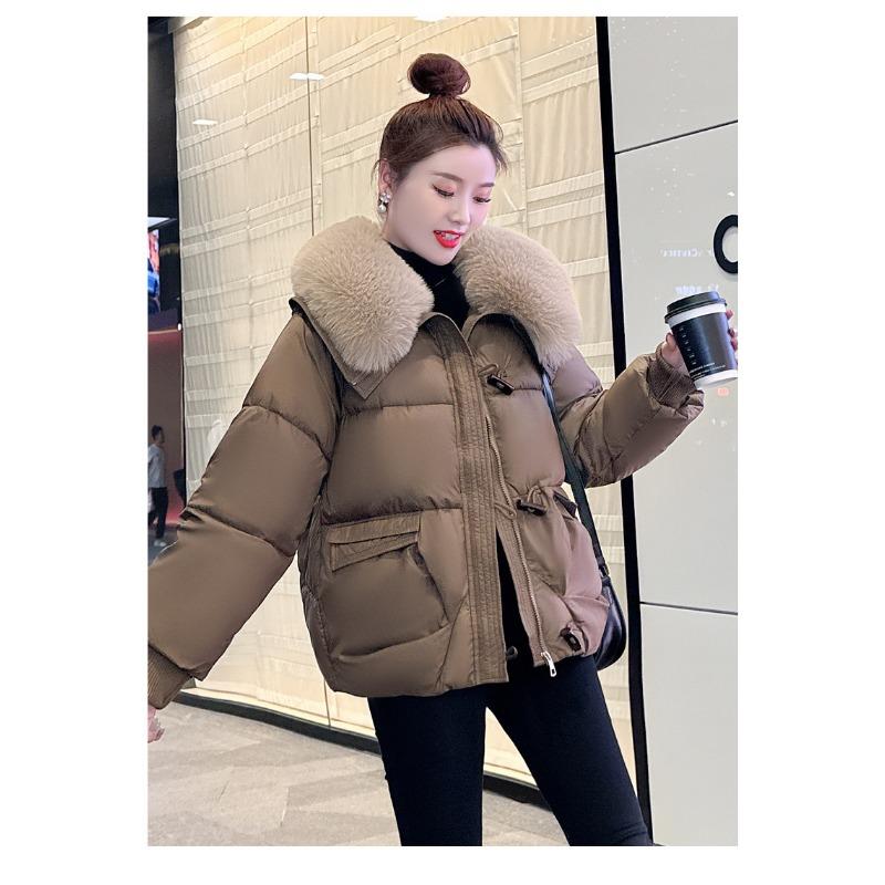 

DAFIFY Женская мода Повседневные Осенне-зимние Однотонные с принтом Куртки и Пальто Пуховики XXXL темно-коричневого