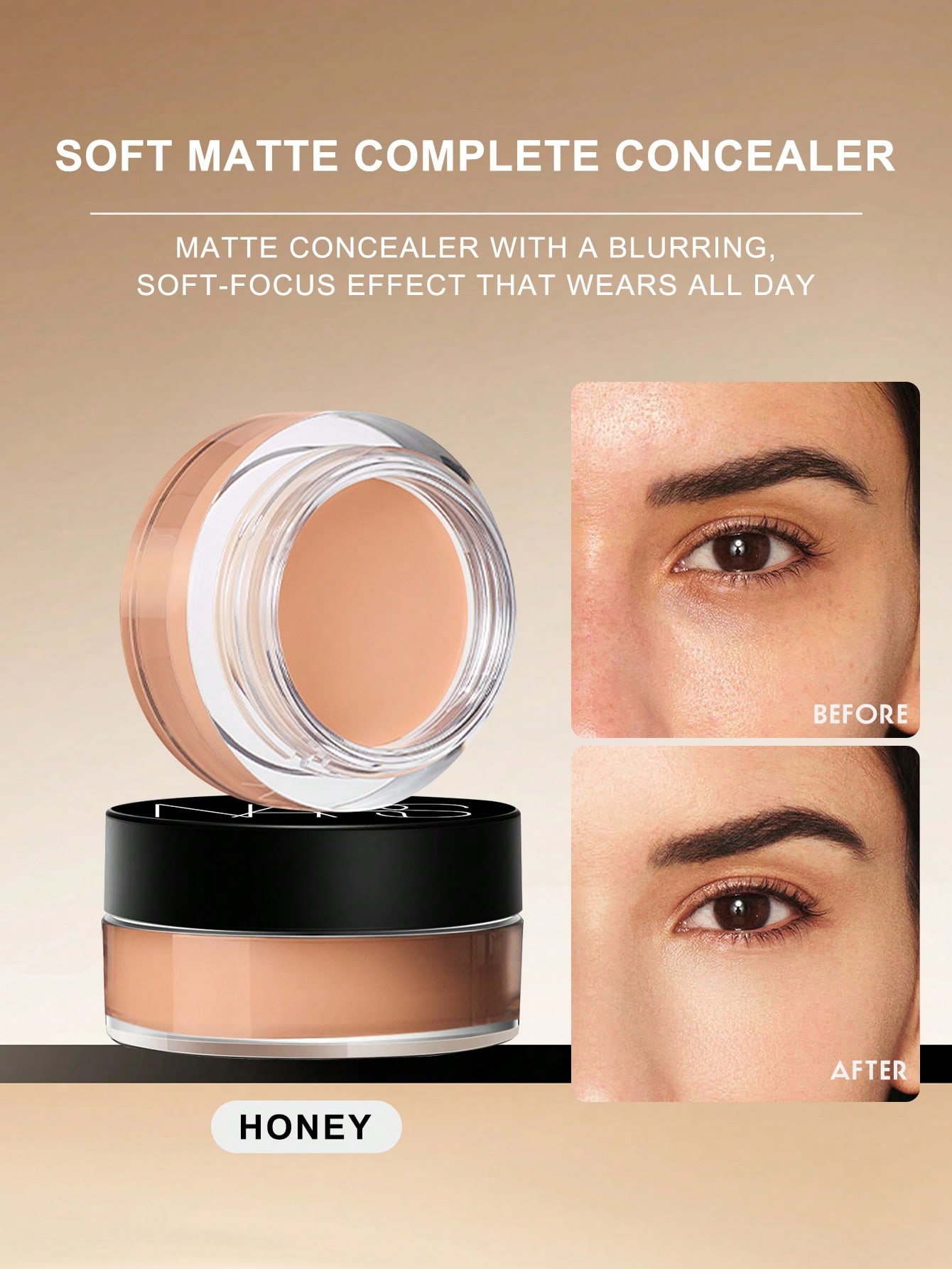 

NARS Soft Matte Complete Concealer 6.2г Холодні підтони Світло-середній Водостійкий Потостійкий Стійкий Консилер для обличчя #L3 HONEY