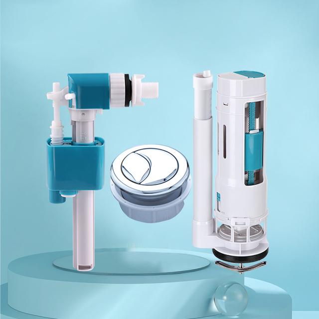 bathroom economic fill valve dual flush valve assembly tank fittings for one piece toilet cistern